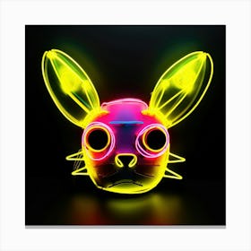 Neon Bunny Mask Stampe su tela