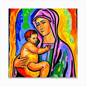 Madonna And Child Canvas Print