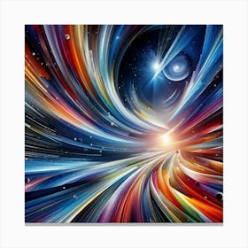 Abstract Space Painting Canvas Print