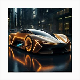 Futuristic Concept Car Canvas Print