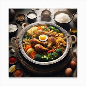 Asian Food Canvas Print