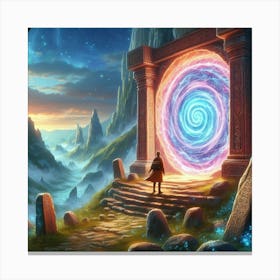 Portal To The Future paintings art print 2 Canvas Print