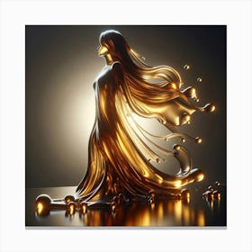 Golden Woman Canvas Print