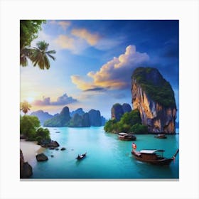 Sunset In Thailand Canvas Print