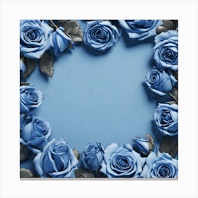 Blue Roses 21 Canvas Print