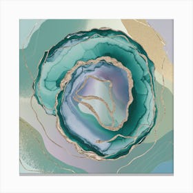 Agate Spiral Canvas Print