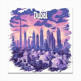 Dubai Skyline 1 Canvas Print