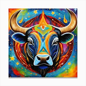 Bull Zodiac Canvas Print