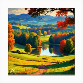 Autumn In The Mountains Canvas Print