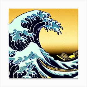 Sunrise of The Great Wave off Kanagawa Canvas Print