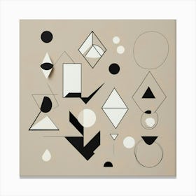 Geometric Shapes Wall Art 1 Canvas Print