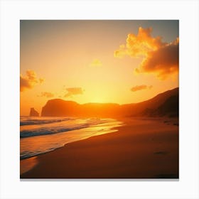 Sunset On The Beach 9 Canvas Print