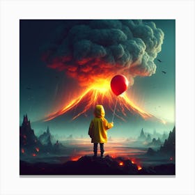 A smoky volcano 1 Canvas Print