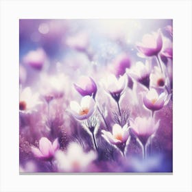 Purple Flowers Canvas Print