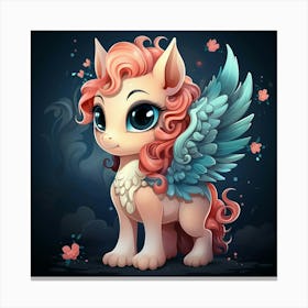 Little Pony With Wings Canvas Print