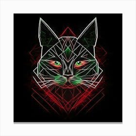 Geometric Cat 1 Canvas Print