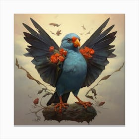 Blue Bird Canvas Print