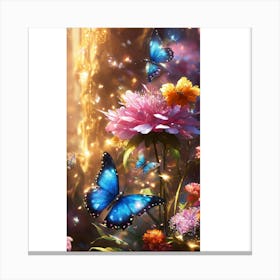 Butterfly Garden 1 Canvas Print