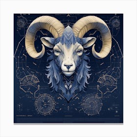 Ram Head 4 Canvas Print