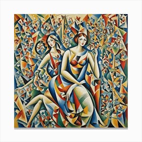 Two Women Canvas Print