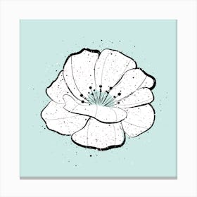 Blue Bloom Canvas Print