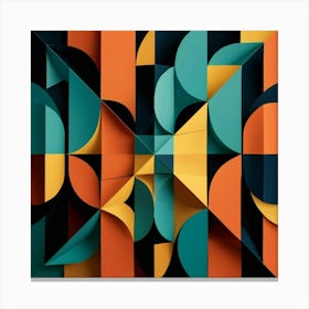 Abstract Geometric Pattern 44 Canvas Print