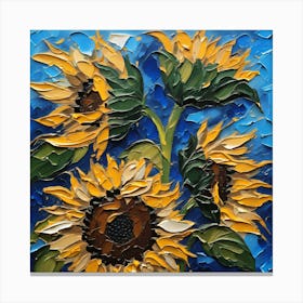 Sunflowers 4 -Ai Canvas Print