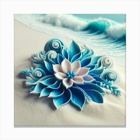 3d Flower Art Canvas Print