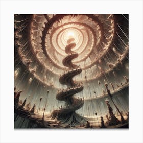 Spiral Staircase Canvas Print