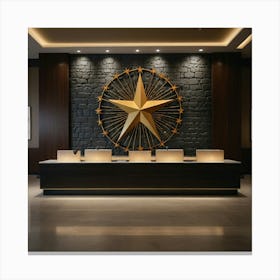 Default Create Unique Design Of Five Star Hotel Reception Wal 1 Canvas Print