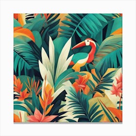 Tropical Wallpaper Canvas Print