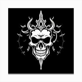 Skull And Crossbones 7 Canvas Print