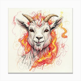 Goat Art 6 Canvas Print