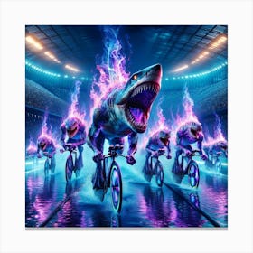 Purple flames Canvas Print