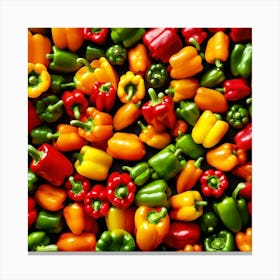 Bell Pepper As A Frame (97) Canvas Print