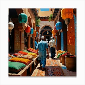 Morocco Street Scene Canvas Print