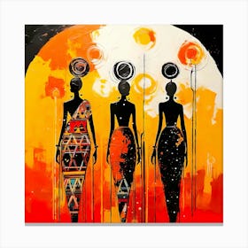 Three African Women 2 Canvas Print