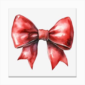 Red Bow 3 Canvas Print