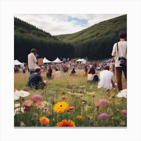 Wildflowers At A Festival Canvas Print
