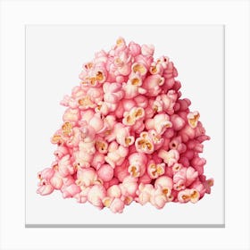 Pink Popcorn 3 Canvas Print