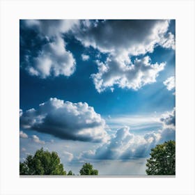 Cloudy Sky 2 Canvas Print