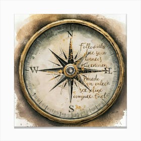 Compass 9 Canvas Print