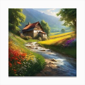 House In The Countryside 21 Canvas Print