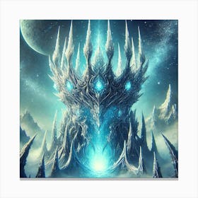 Frost Crown Uranian Symbol Canvas Print