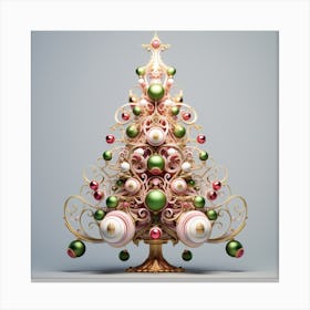 Christmas Tree 3d Canvas Print