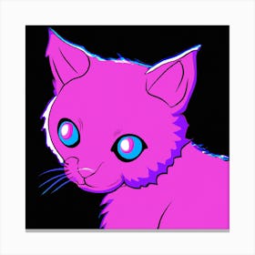 Pink Kitty Canvas Print