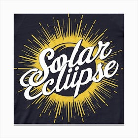 A Striking T Shirt Design Featuring A Stylized Solar Eclipse Canvas Print