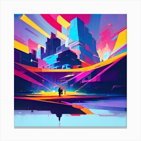 Futuristic City 1 Canvas Print