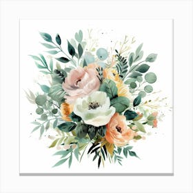 Bouquet Of Flowers 14 Canvas Print