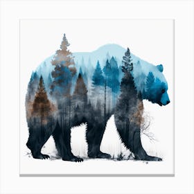 Blue Mountain Bear Canvas Print
